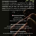 Contemporary Dance Intensive Workshop with Compagnie KANE